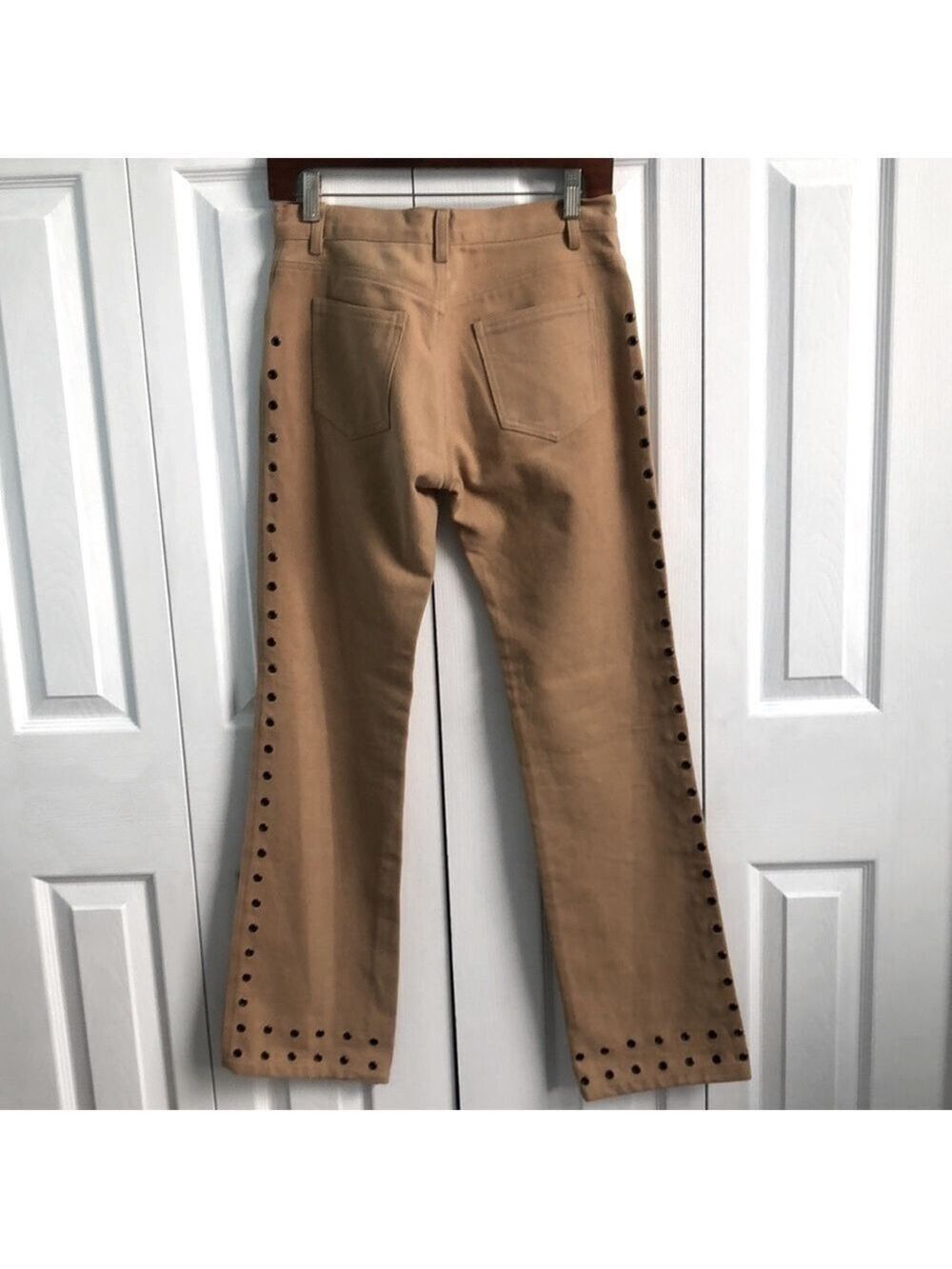 Vintage Jungal Grommet Detail Pants Size 6 - Picture 2 of 12